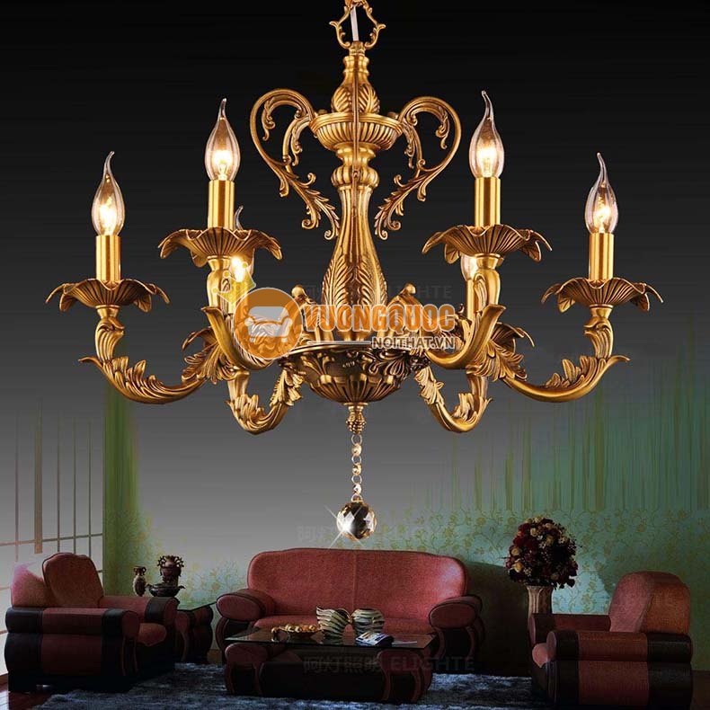 Đèn chùm đồng cổ điển phong cách Ý ATL8501-2